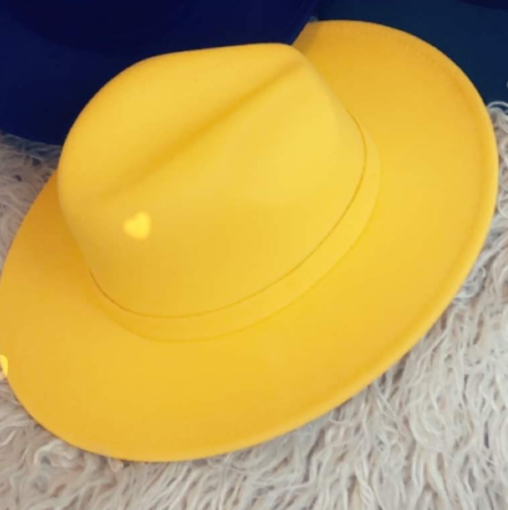 Yellow fedora